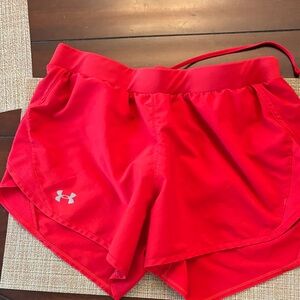 Under Armour Women's Vibrant Red Athletic Shorts